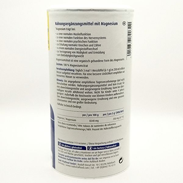 Citrate de magnésium en poudre 340 g Img 11