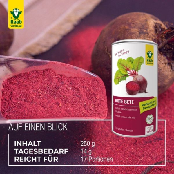 Poudre de Betterave Rouge 250 g - Raab Vitalfood Img 3