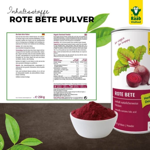 Poudre de Betterave Rouge 250 g - Raab Vitalfood Img 4