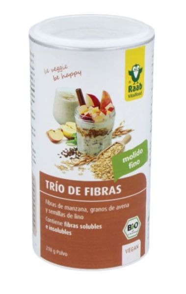 Trio de Fibras em Pó 210 g - Raab Vitalfood