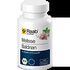 Buy Raab Vitalfood Melissa and Valerian Organic 60 Capsules By 13,99€