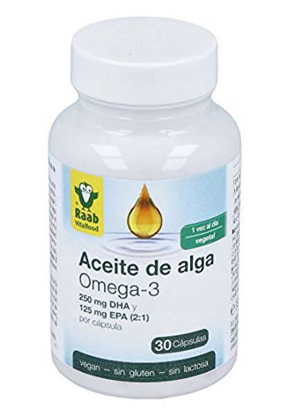 Pflanzliches Omega-3-Algenöl 30 Kapseln