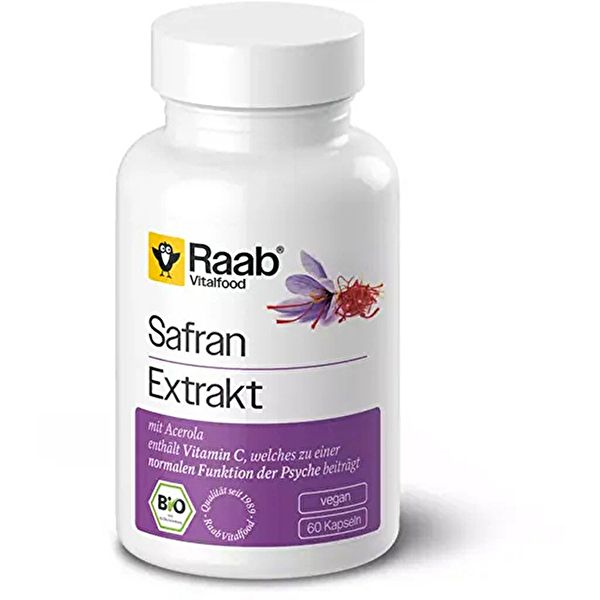 Safran mit Acerola Bio 60 Kapseln - Raab Vitalfood