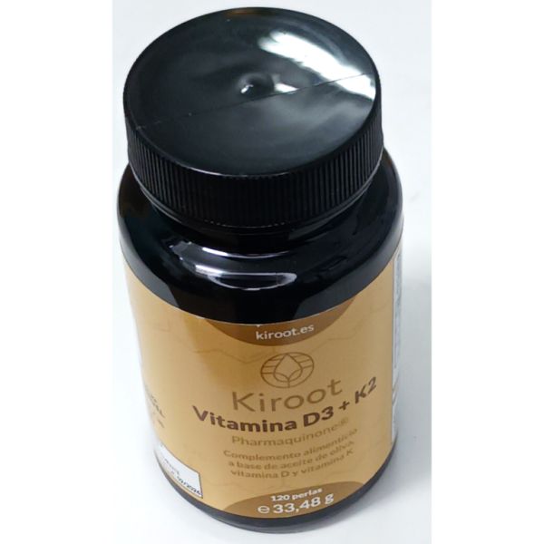 Vitamina D3 e K2 120 Pérolas - KIROOT Img 3