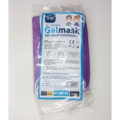 Type IIR chirurgisch masker - Kleur lavendel voor kinderen. 10ud