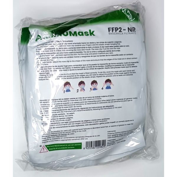 Marineblauw FFP2 NR-masker voor kinderen, 10 stuks Img 2