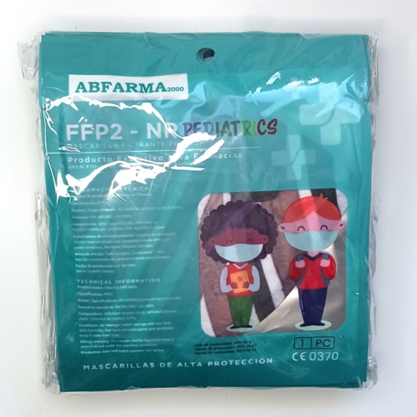 Mascarilla infantil FFP2 - NR diseño y colores variados 10 ud