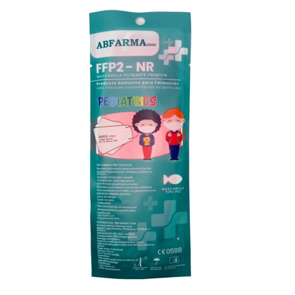 Máscara infantil FFP2 FFP2 - NR design e cores sortidas 1 unidade