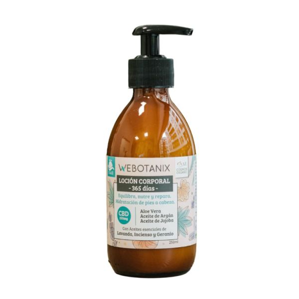 Loció Corporal de CBD BIO 250 ml - WEBOTANIX