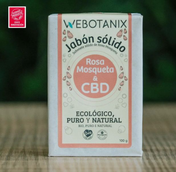 BIO Nypon och CBD fast tvål 100 g - WEBOTANIX