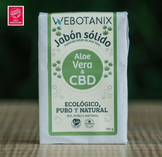 BIO Aloe Vera och CBD fast tvål 100 g - WEBOTANIX