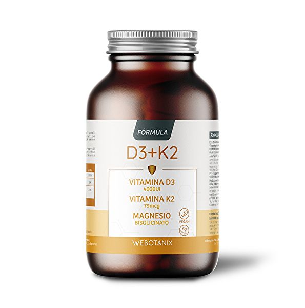 VITAMINE D3 + K2 + MAGNÉSIUM 60 gélules