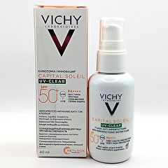 Buy VICHY Capital Soleil UV-Clear SPF 50+ Anti-Imperfection Fluid 40ml By 17,68€