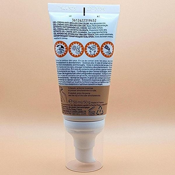 Anthelios UVmune 400 OIL CONTROL Gel-Crème SPF50+ AVEC COULEUR Anti-Brillance 50 ml Img 2