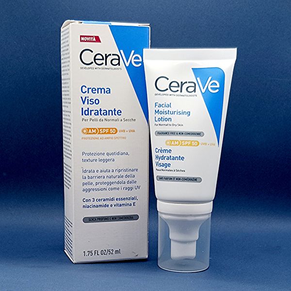 Loção Facial Hidratante FPS 50 pele normal a seca 52 ml