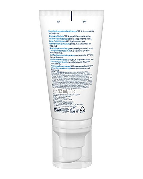 Hydraterende Gezichtslotion SPF 50 normale tot droge huid 52 ml Img 9