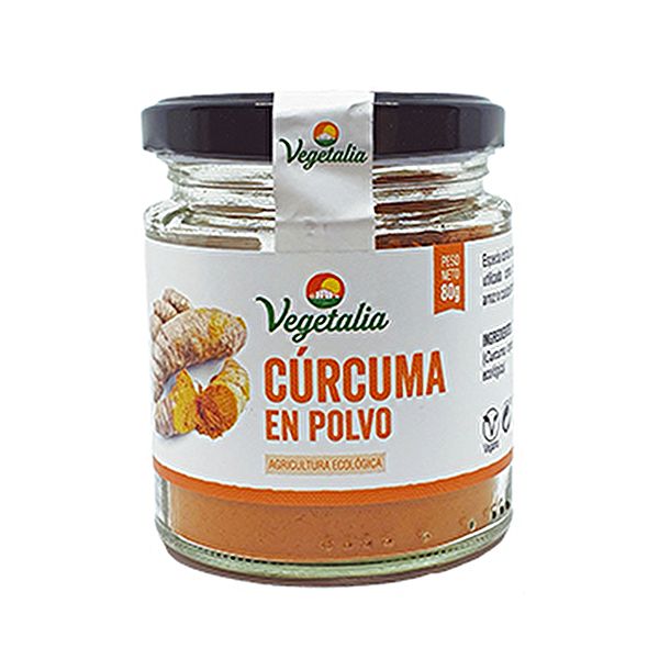 Cúrcuma em pó BIO 80 g - VEGETALIA