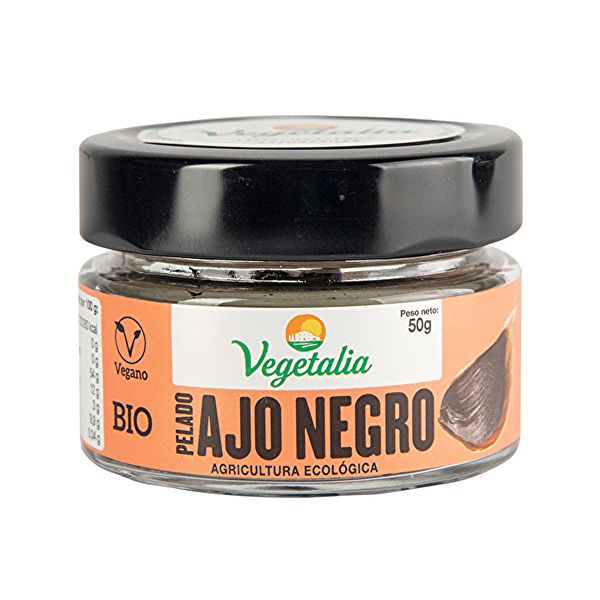 Ail noir pelé Bio 50 g - VEGETALIA