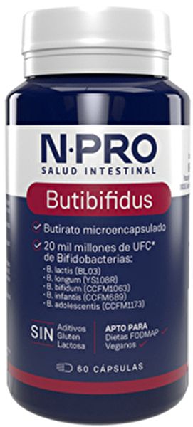 NPro Butibifidusbiota 60 Cápsulas Vegetais - NPRO