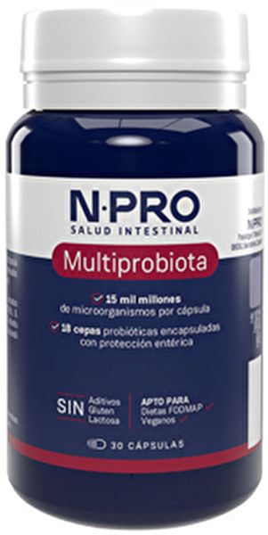 NPro Multiprobiota 30 Cápsulas Vegetais - NPRO