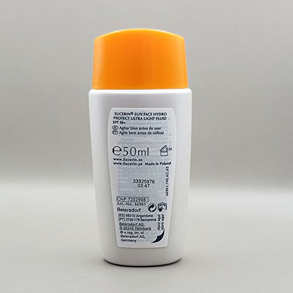 Hydro Protect Ultra-Light Fluid SPF 50+ solskyddsmedel för ansiktet 50 ml. Img 7