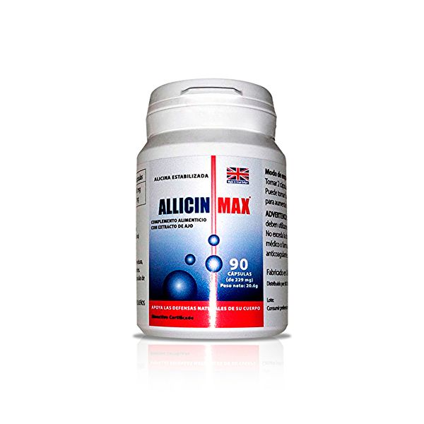 Allicinmax 90 Cápsulas. Alicina 100 % estabilizada