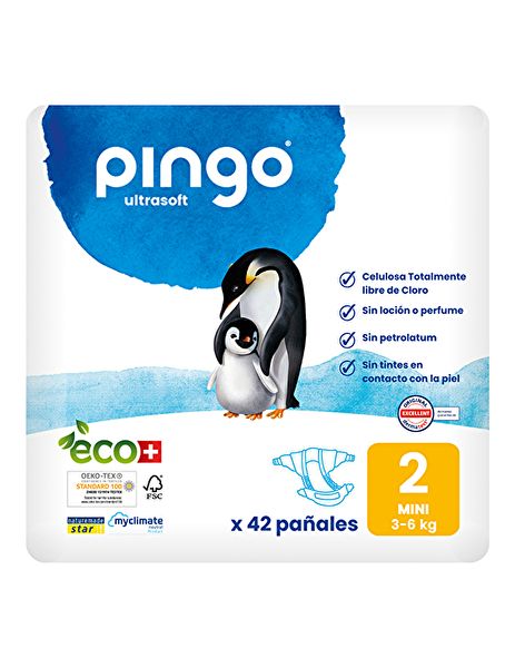 Bolquers T2 3-6 kg ECO 42 uts - PINGO