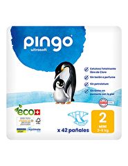 Buy PINGO T2 Diapers 3-6 kg ECO 42 units By 15,60€