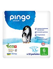 Buy PINGO T6 Diapers 15-30 kg ECO 32 units By 16,75€