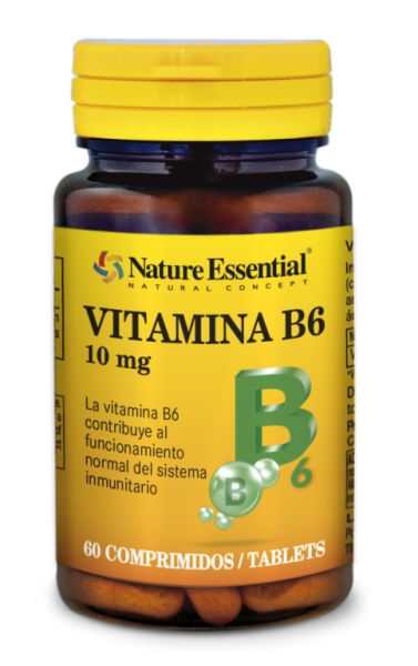 VITAMIN B-6 10 mg 60 Tabs - ESSENTIAL NATURE