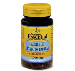 Comprar NATURE ESSENTIAL ACEITE DE HIGADO DE BACALAO 1000 mg 30 Perlas Por 8,10€