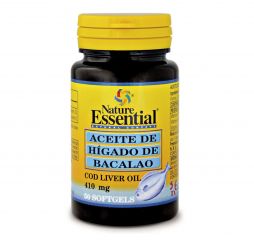 Comprar NATURE ESSENTIAL ACEITE DE HIGADO DE BACALAO 410 mg 50 Perlas Por 7,50€