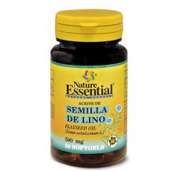 Comprar NATURE ESSENTIAL ACEITE DE SEMILLA DE LINO 500 mg 50 Perlas Por 8,00€