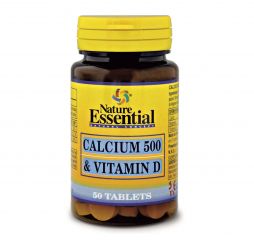 Buy ESSENTIAL NATURE CALCIUM 500 + VITAMIN D. 50 Tablets By 7,50€