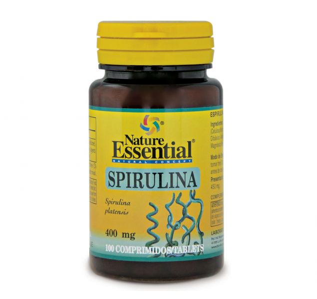 ESPIRULINA 400 mg 100 Rajoles - NATURE ESSENTIAL