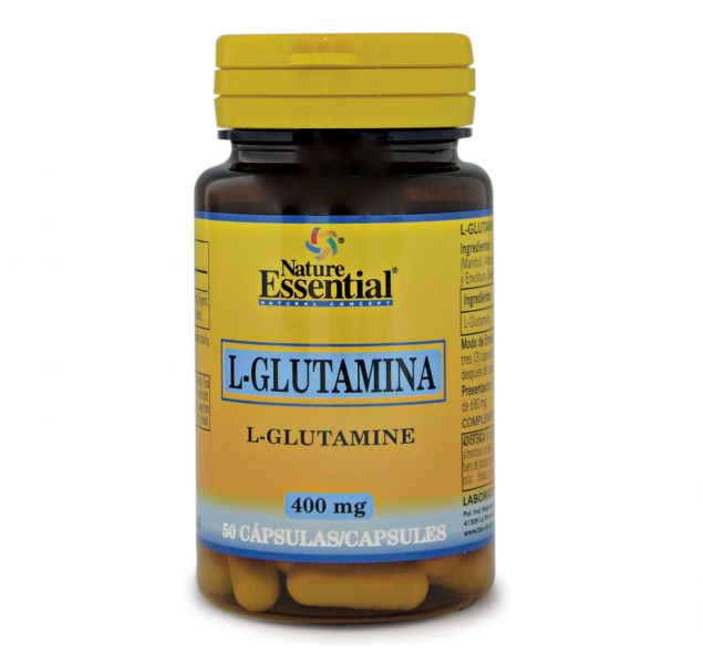 L-GLUTAMINA 400 mg 50 Caps - NATURE ESSENTIAL