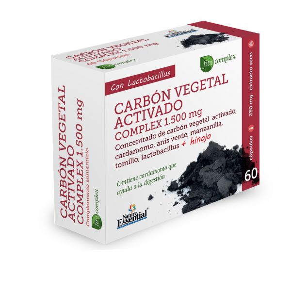 ACTIVATED VEGETABLE CHARCOAL COMPLEX 1500 mg EXT DRY 6