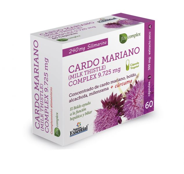 COMPLEXO DE CARDO LEITE 9,725 mg EXT DRY 60 Cápsulas