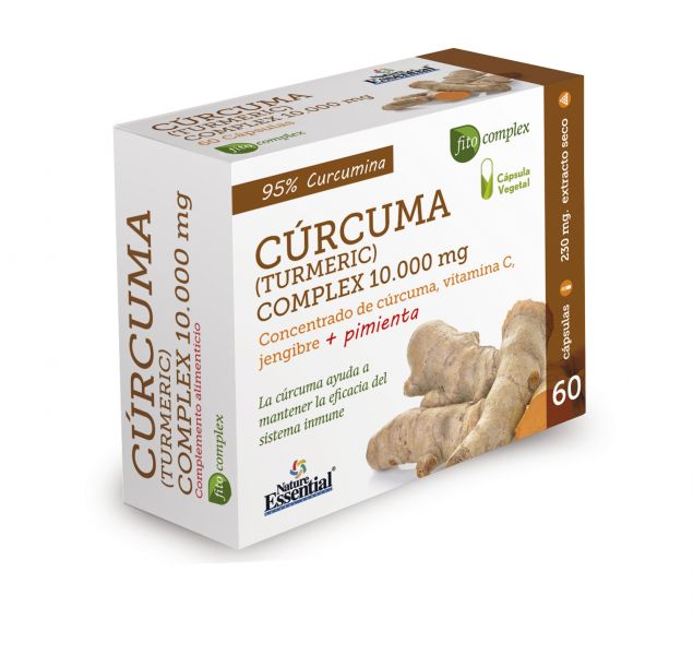 CURCUMA 10.000 mg GENGIBRE + PIMENTA + C 60 Vcap