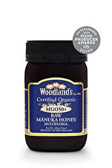 köpa Woodland's Honey ECO rå multifloral Manuka honung MGO50+ 500 gr Förbi 37,00€