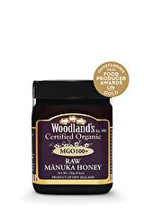 Buy Woodland's Honey Raw monofloral Manuka honey ECO MGO100+ 250 gr By 35,00€