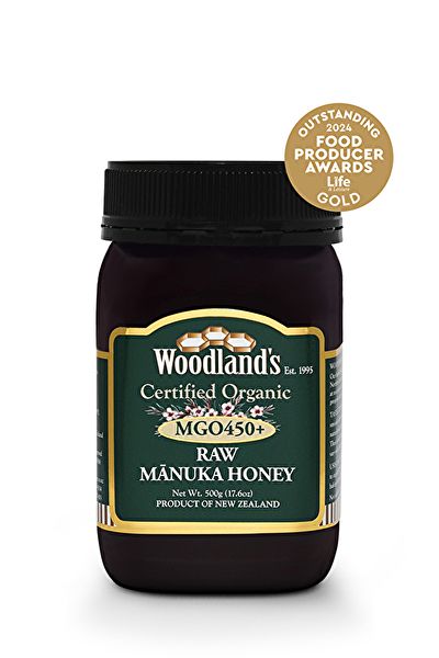 Raw monofloral Manuka honey ECO MGO450+ 500 gr