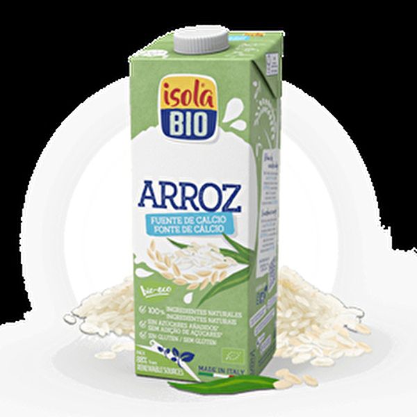 Bebida de arroz com cálcio 1 litro - ISOLA PLUS