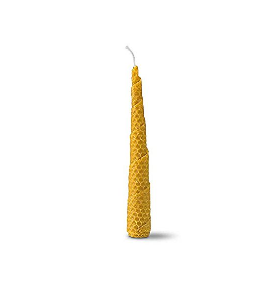 Spiral Wax Candle 17 cm (diam.2.53cm) Nat