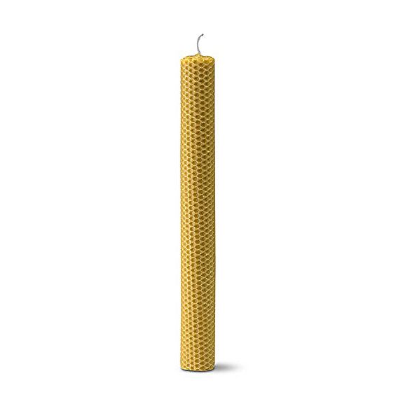 Rechte waskaars 30 cm (diam.2,53cm) Nat - NATURCID