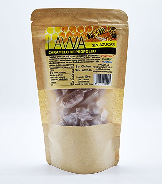 Caramel Pròpoli Mentol Sense Sucre 100 g - LAVVA