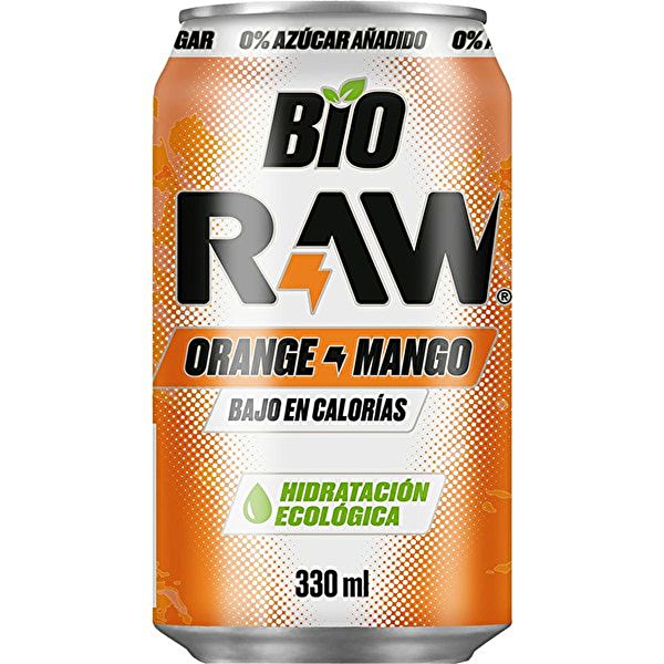 Bebida Isotónica Naranja y Mango Bio 330 ml - RAW