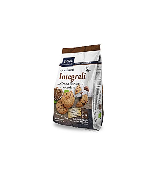 Biscoito integral com trigo sarraceno e gotas de chocolate 300 g