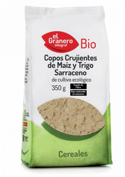 Copos Crujientes de Maíz y Trigo Sarraceno Bio 350 g