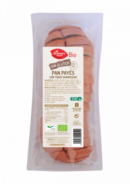 Pain Payes au Sarrasin Bio Sans Gluten 250 g